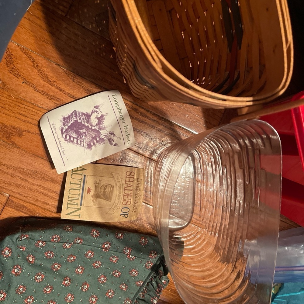 Shades of Autumn Brown Woven Basket Longaberger 1993